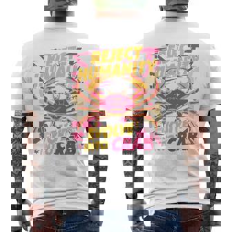 Reject Humanity Evolve To Crab ファニーカニ 長袖tシャツ メンズTシャツ バックプリント - Kawaiitshirt