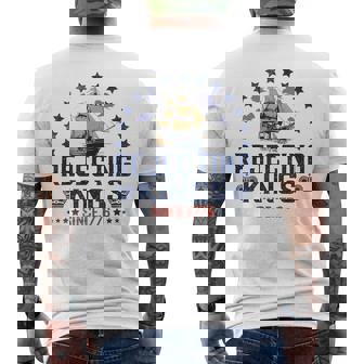 Rejecting Kings Since 1776 Vintage Patriotic No Kings Men's T-shirt Back Print | Mazezy