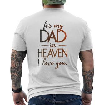 Remembrance Father´S Day Loving Memory Of Dad Men's T-shirt Back Print - Thegiftio UK