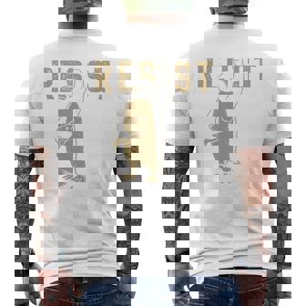 Resist Penguins Activism グラフィック Wetand With Penguins 長袖tシャツ メンズTシャツ バックプリント - Kawaiitshirt