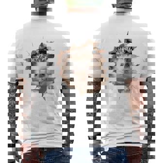 Retrato De Erizo Con Diseño De Animal Y Erizo Camiseta Hombre Estampado Espalda - Regaloses