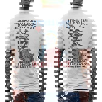 Retro Bitches Love Independence 4Th Of July Men's T-shirt Back Print - Thegiftio UK