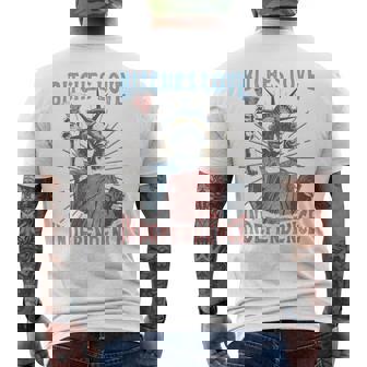 Retro Bitches Love Independence 4Th Of July Men's T-shirt Back Print | Mazezy