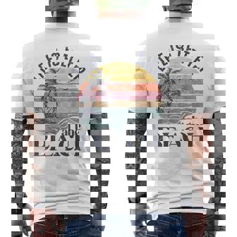 Retro Life Is Better At The Beach Vintage Summer Beach Men's T-shirt Back Print - Thegiftio