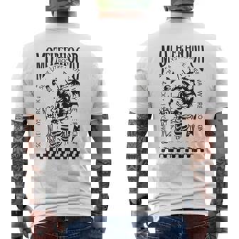 Retro Motherhood Sometimes I Rock It Sometimes It Rocks Me Men's T-shirt Back Print | Mazezy