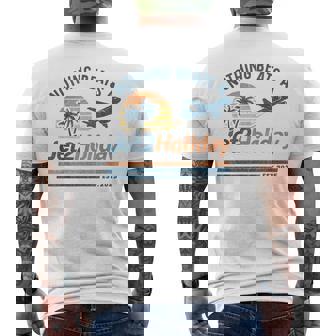 Retro Nothing Beats A Jet2 Holiday Vintage Beach Men's T-shirt Back Print - Monsterry