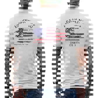 Retro Rejecting Kings Since 1776 Protest Pro Democracy Men's T-shirt Back Print | Mazezy