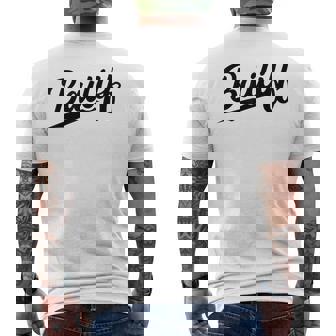 Retrowoosh Job Title Bailiff メンズTシャツ バックプリント - Kawaiitshirt