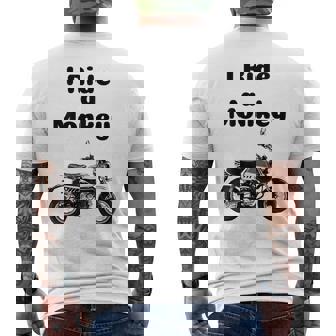 I Ride A Monkey オートバイ ミニバイクシャツ メンズTシャツ バックプリント - Kawaiitshirt