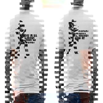 Rock 'N' Roll Never Dies ギタープレーヤー メンズTシャツ バックプリント - Kawaiitshirt