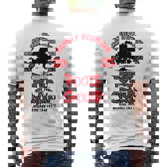 Roots In The Ground Where My Fam At Family Reunion Tree 2025 Men's T-shirt Back Print - Thegiftio