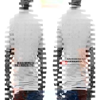 Run For Their Lives Bring Them Home Now Men's T-shirt Back Print | Mazezy