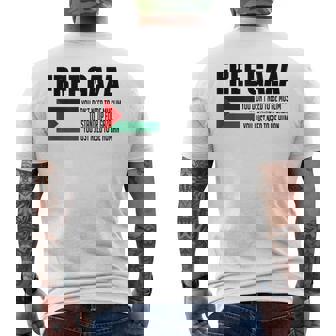Save Gaza Free Palestine Free Gaza Proud Gaza Palestina メンズTシャツ バックプリント - Kawaiitshirt