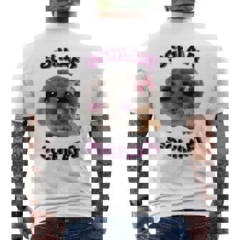Schlafichlafi Lustiger Hamster Lustiges Dutsch-Meme T-Shirt mit Rückendruck - Geschenkecke