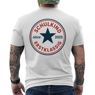 Schulkind 2025 Erstklassig T-Shirt mit Rückendruck - Geschenkecke