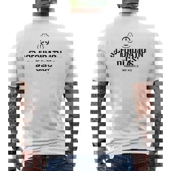 Scp Foundation Dクラス 囚人バーコード メンズTシャツ バックプリント - Kawaiitshirt