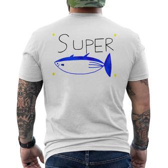 Seok Jin Super Tuna Tuna Fish Men's T-shirt Back Print | Mazezy