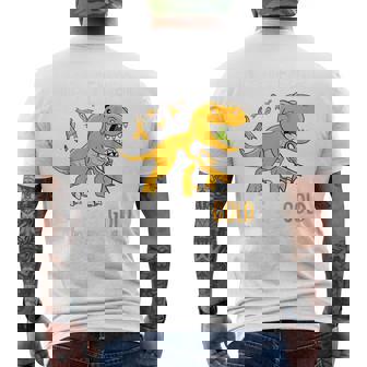 In September We Wear Gold Childhood Cancer Awareness Ribbon Men's T-shirt Back Print | Mazezy