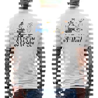 Got Too Silly Goose Meme Men's T-shirt Back Print - Thegiftio