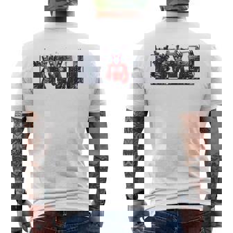 Skibidi トイレスピーカーマン カメラマン トイレ テレビマン メンズTシャツ バックプリント - Kawaiitshirt