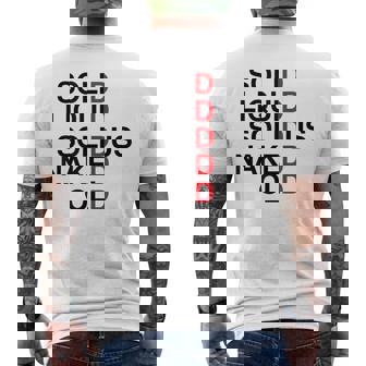 Solid Liquidolidus Naked Old メンズTシャツ バックプリント - Kawaiitshirt