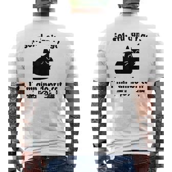Sorry I Can’T Go I’M An Indoor Cat Indoor Kitten Men's T-shirt Back Print | Mazezy