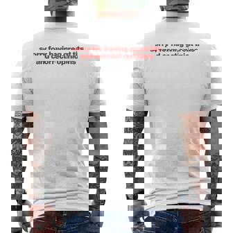 Sorry For Having Great Tits And Correct Opinions Y2k メンズTシャツ バックプリント - Kawaiitshirt