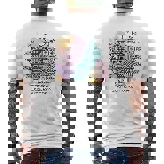 Souvenir Deoyage Minimaliste À L'aquarelle Deéoul Corée Duud T-shirt imprimé au dos - Cadeauxyz