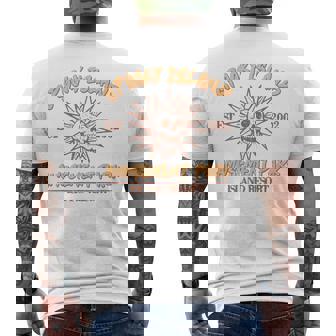 Spooky Island Retro Halloween Skull 90S Halloween Summerween Men's T-shirt Back Print | Mazezy
