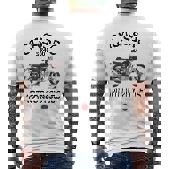 Sr400 ブラックスポーク クラシックバイク モーターサイクリスト オートバイ メンズTシャツ バックプリント - Kawaiitshirt