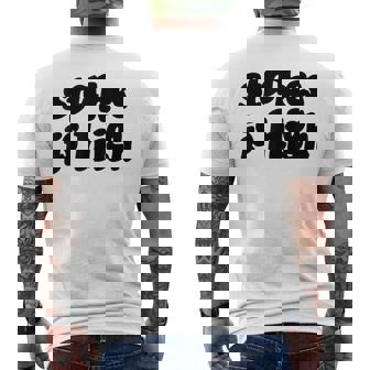 Stakes Is High メンズTシャツ バックプリント - Kawaiitshirt
