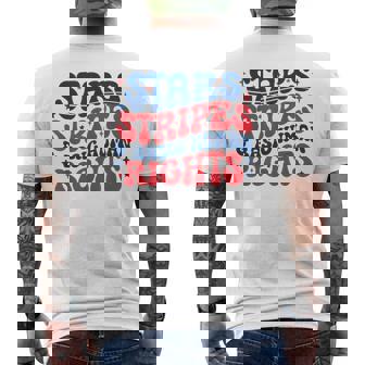 Stars Stripes Equal Rights 4Th Of July Equal Rights Liberal Men's T-shirt Back Print - Thegiftio