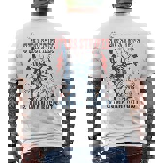 Stars Stripes And Human Rights 4Th Of July Political Men's T-shirt Back Print | Mazezy