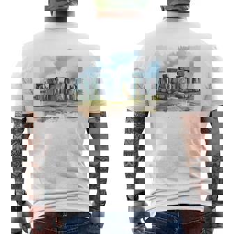 Stonehenge イギリス土産 ストーンヘンジ。 長袖tシャツ メンズTシャツ バックプリント - Kawaiitshirt