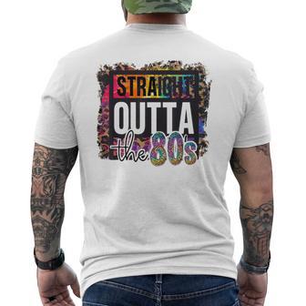 Straight Outta The 80S I Love The 80'S 1980S Eighties Party Men's T-shirt Back Print - Thegiftio UK