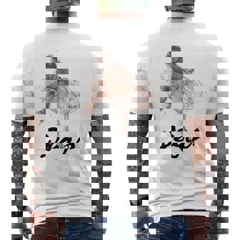 Study Of A Ballet Dancer エドガー・ドガ メンズTシャツ バックプリント - Kawaiitshirt