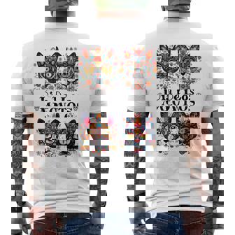 Sugar Skull Cats Dia De Los Meowtos Muertos Day Of The Dead Men's T-shirt Back Print - Thegiftio