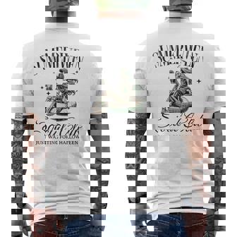 Summerween Social Club Halloween In Summer Pool Skeleton Men's T-shirt Back Print | Mazezy