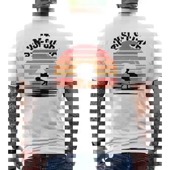 Sunseturf サーフボード ビンテージサーフィン サーファー用 メンズTシャツ バックプリント - Kawaiitshirt