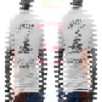 Super Cub スーパーカブ ミニモト 面白 ふざけ ネタ おもしろ バイク アウトロー バイカーギャング 長袖tシャツ メンズTシャツ バックプリント - Kawaiitshirt