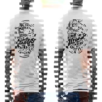 Surviving Fatherhood One Beer At A Time Father's Day Vintage Men's T-shirt Back Print - Monsterry