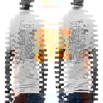 Sweetummer Time 鮮やかなフローラルピーチ 長袖tシャツ メンズTシャツ バックプリント - Kawaiitshirt