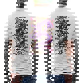 Tatouage Japonais Esthétique Dragon Fleur De Cerisierur Le Dos T-shirt imprimé au dos - Cadeauxyz