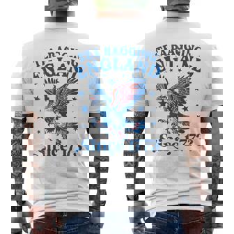 Tea Bagging England Since 1773 Patriotic Eagle 4Th Of July Men's T-shirt Back Print - Monsterry