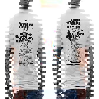 Témoin De La Mariée Evjf Humour Team Mariage Bride Licorne T-shirt imprimé au dos - Cadeauxyz