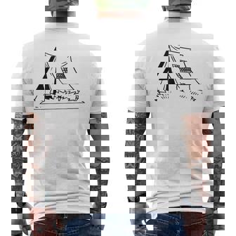 Tente De Camping Classique T-shirt imprimé au dos - Cadeauxyz