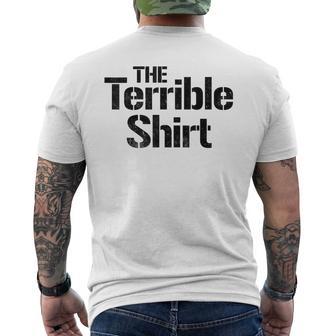 The Terrible Men's T-shirt Back Print - Thegiftio UK