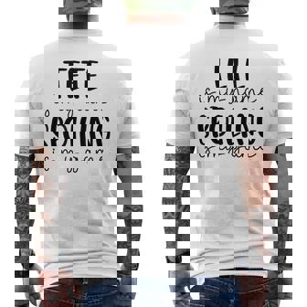 Tete Is My Name Spoiling Is My Game Tete Men's T-shirt Back Print - Monsterry