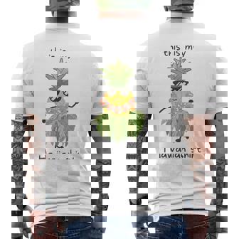 This Is My Hawaiian パイナップル フラダンス ルアウハワイ メンズTシャツ バックプリント - Kawaiitshirt