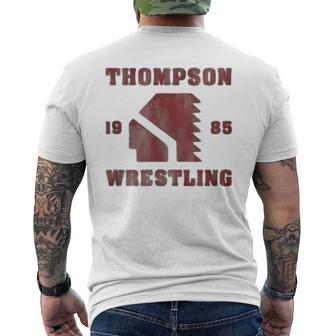 Thompson Wrestling 1985 Iconic Spirit Men's T-shirt Back Print - Thegiftio UK